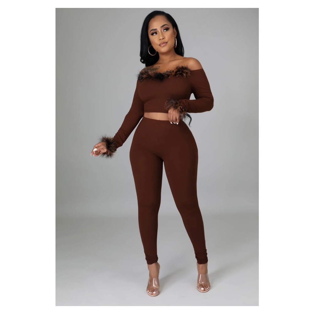 Foxy brown two piece set